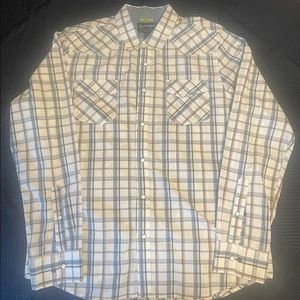 New American Rag Slim Fit Western Paid Shirt Mens XL